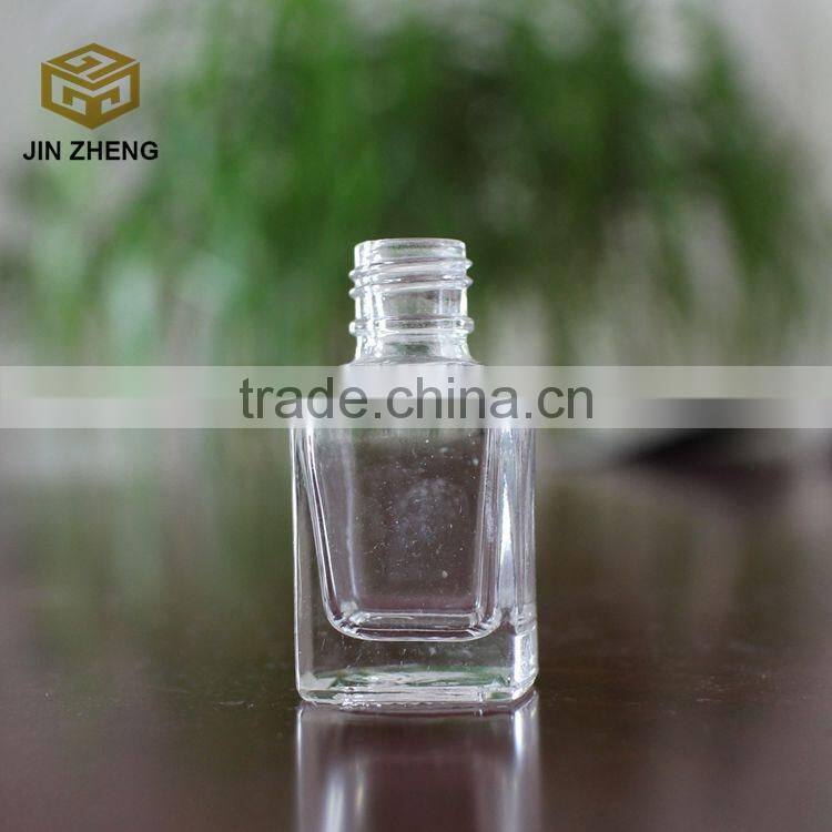 Custom square shape 10ml empty nail polish glass bottle cheap