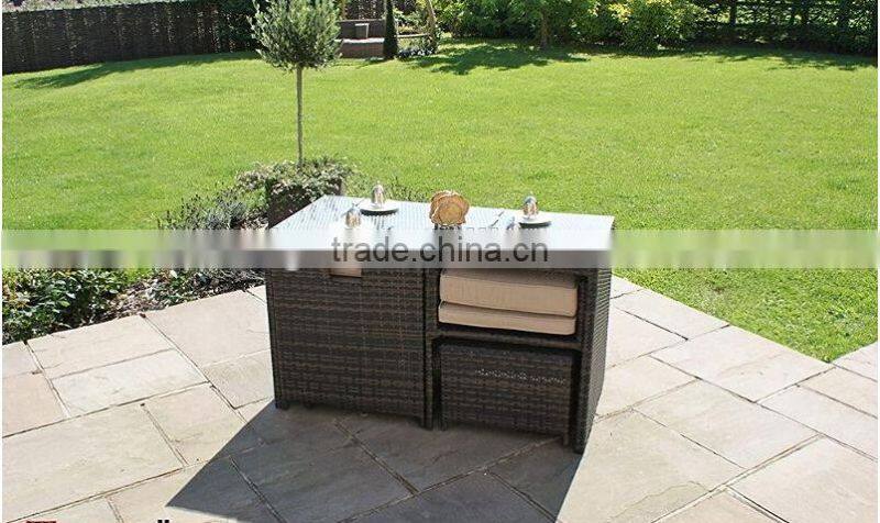 2017 Sigma Hot sale customized all weather antique metal resin wicker classic coffee and tea set