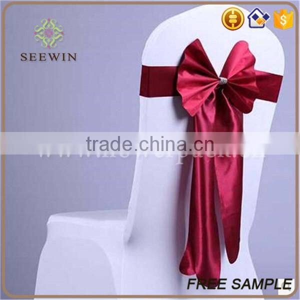 polyester elastic spandex chair band with buckle
