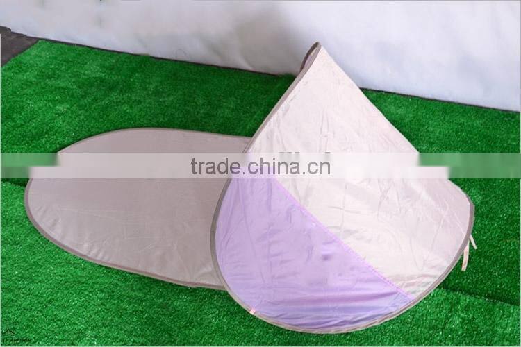 Beach mat with shade 2 person automatic folded beach shelter