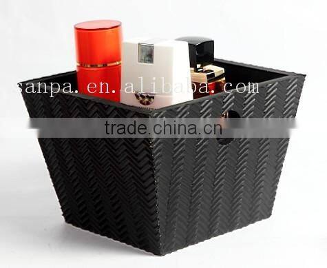 China Supplier Fancy Square Plastic Cloth Basket/Sundry Storage Basket
