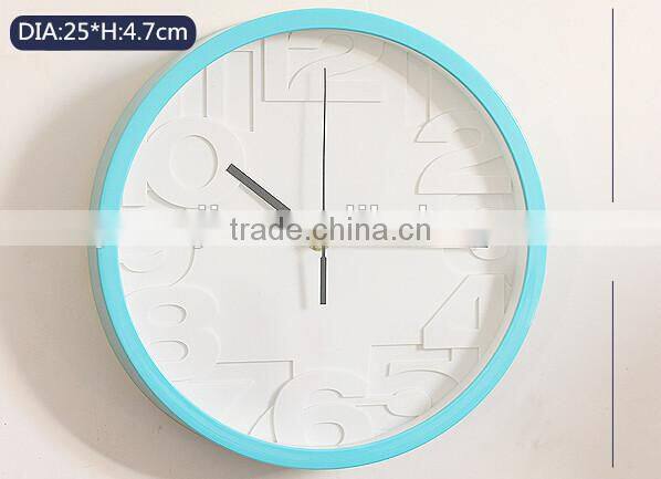Supply fashion Candy colored circular digital clock / wall clock