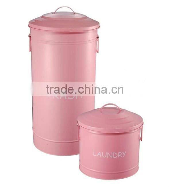 Black Trash Bin Set of 5