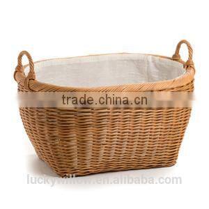 Oval Rattan/wicker storage basket type/ laundry basket