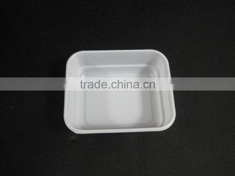 Disposable Rectangular Salad Bowl, Plastic Dish, Airline Salad Bowl