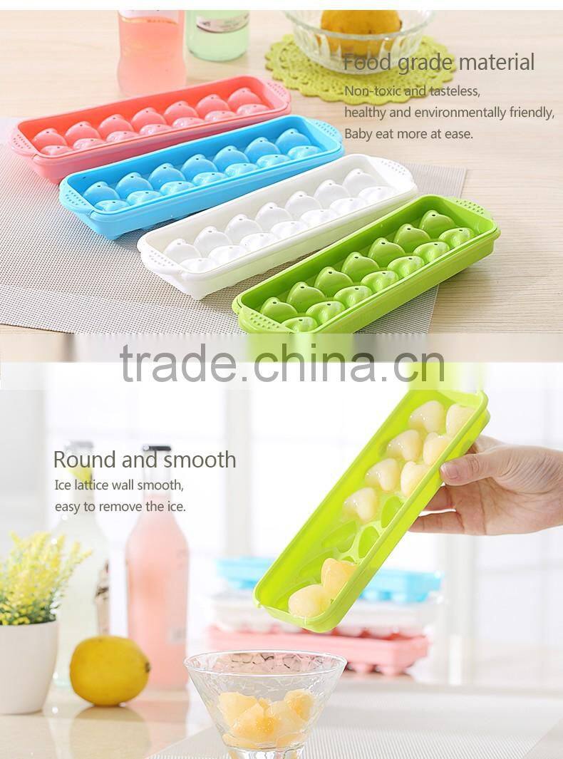 SGS Plastic ice cream mold and ice heart ball maker mold for wine or juice