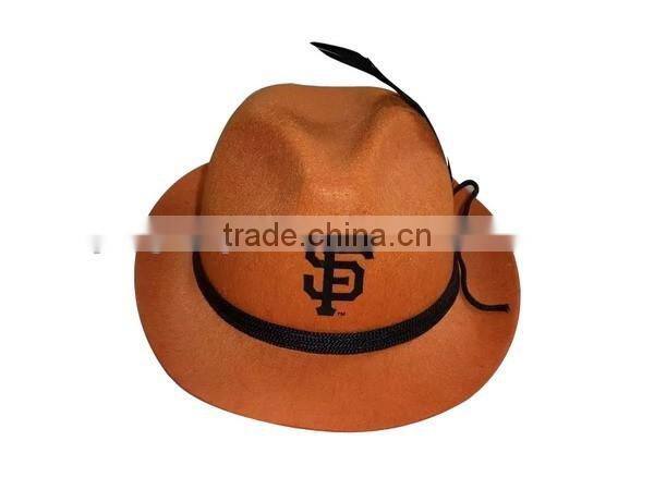 2017 new products custom handmade beer drinking fitted custom wool felt material oktoberfest hat body wholesale with feather