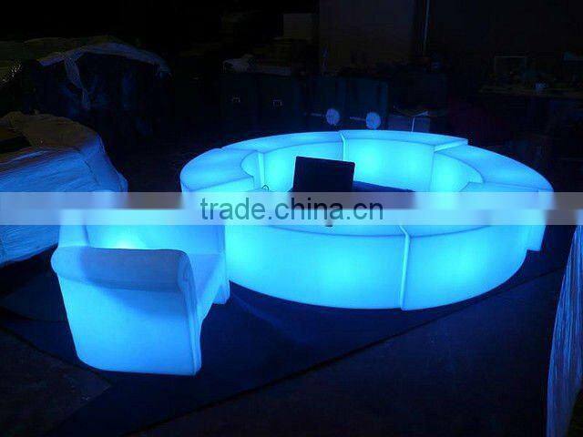 LED modern cheap seating plastic stool, led bathroom plastic stool