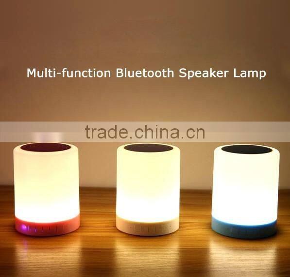 High Quality Music Mini Portable bluetooth speaker with LED Lamp