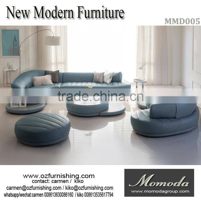 Buy sofa from China, modern Italian full leather sofa on sale for living room furniture