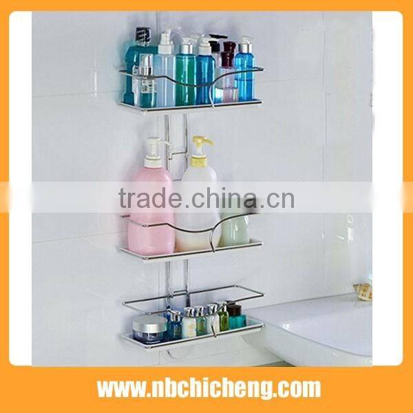 Bath toiletries rack stronge suction utensil shelf multi storage holder