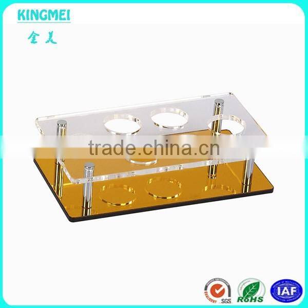 Acrylic tea cup display stands desk display stands cup holder & blue plexiglass tea cup holder