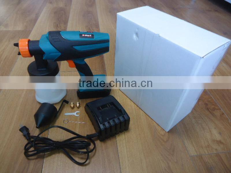 Wireless 18V Lithium Battery Powered Handheld Small Portable Mini HVLP Painting Sprayer Machine Electric Rechargeable Spray Gun