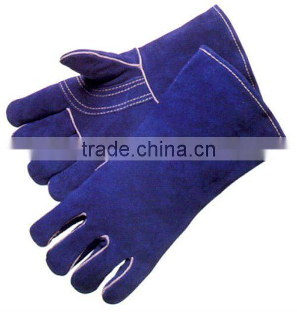 Durable cow split leather welding glove