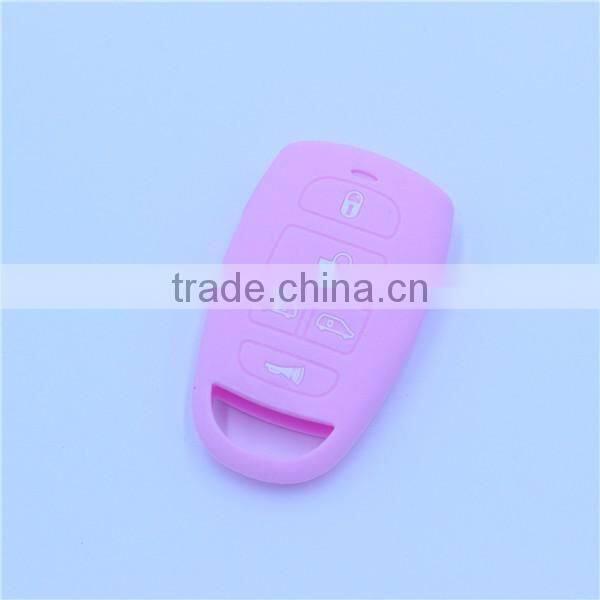Silicone car key Holder, key Jacket Remote Key Case Shell for hyundai 5 Buttons