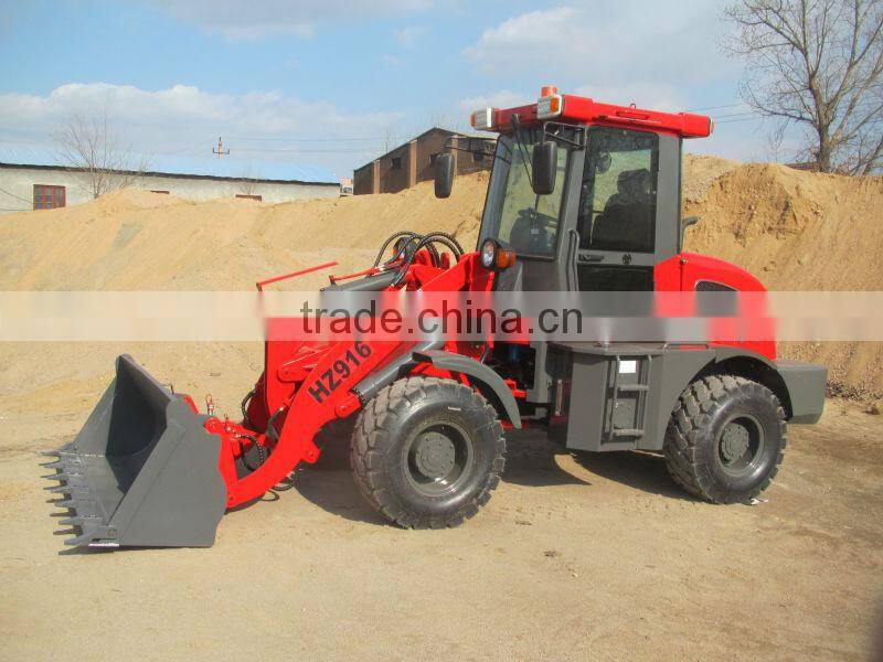 HZM mini payloader 1.6ton zl16 with xinchai498
