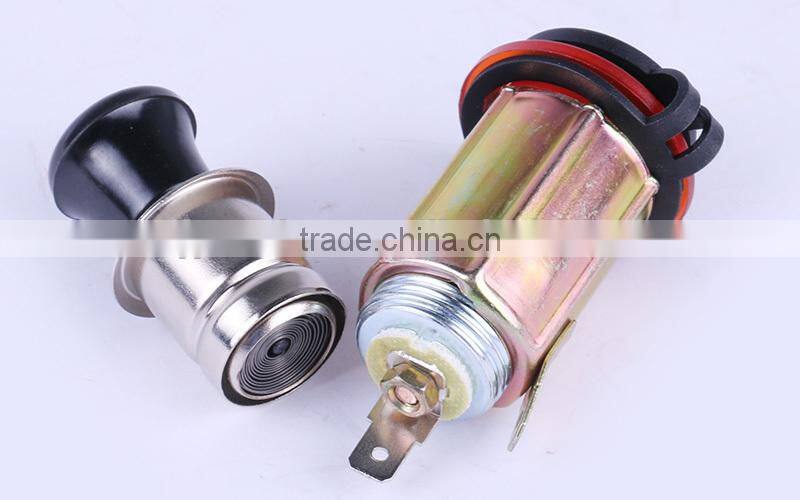 Portable car charger ,h0tmd 12v male car cigarette lighter plug on off switch for sale