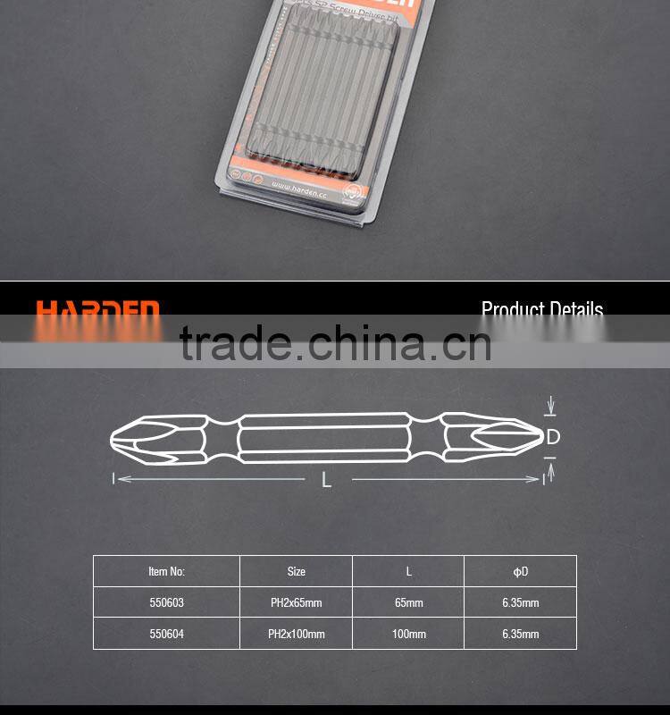 Professional PH2X65mm Hand Tool 10pcs S2 Screwdriver Bit Set