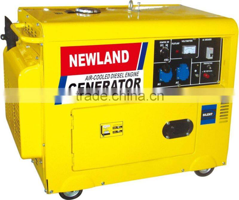 220V50hz electric start 100% copper 188FA diesel engine diesel generator for sale