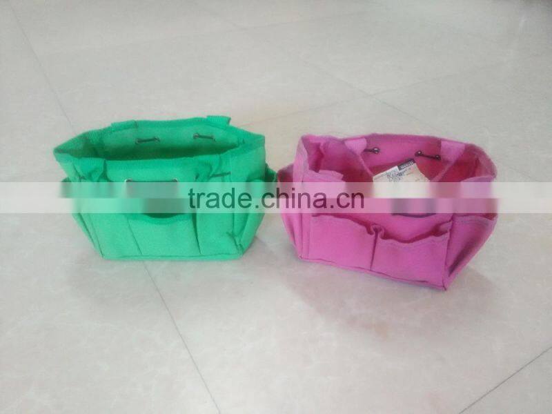 Strong canvas fabric children garden tools bag