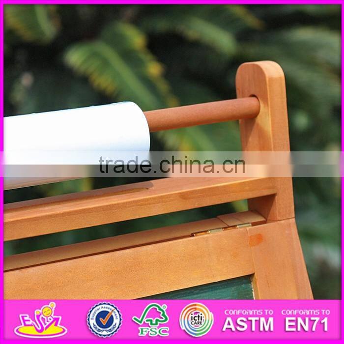 2016 new design multi-function children wooden chalkboard easel for sale W12B104