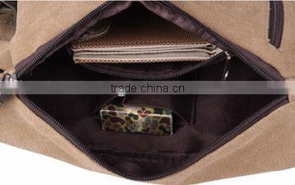 Soft canvas small waist shoulder bag