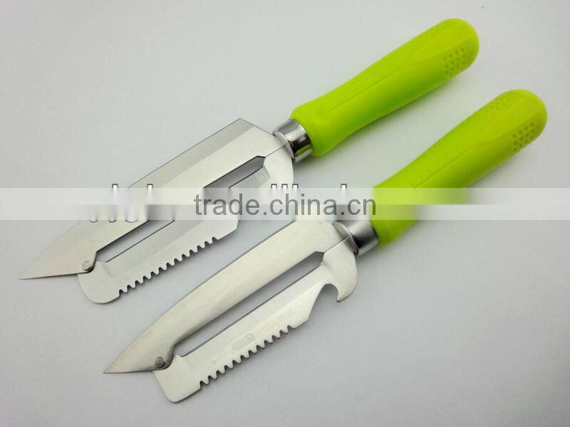 Ultra Sharp Dual multi-purpose peeler 3 in 1 sugarcane peeler with knife