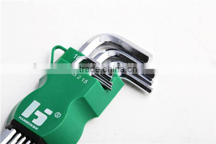 9Pcs Long Arm Ball Point Hex Key Set(Metric)