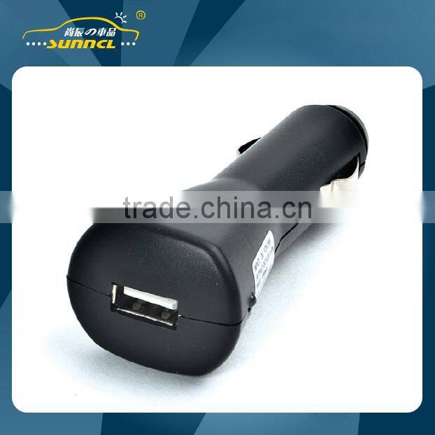0.5A Black USB Adapter Car Charger Plug for Apple and Android Devices