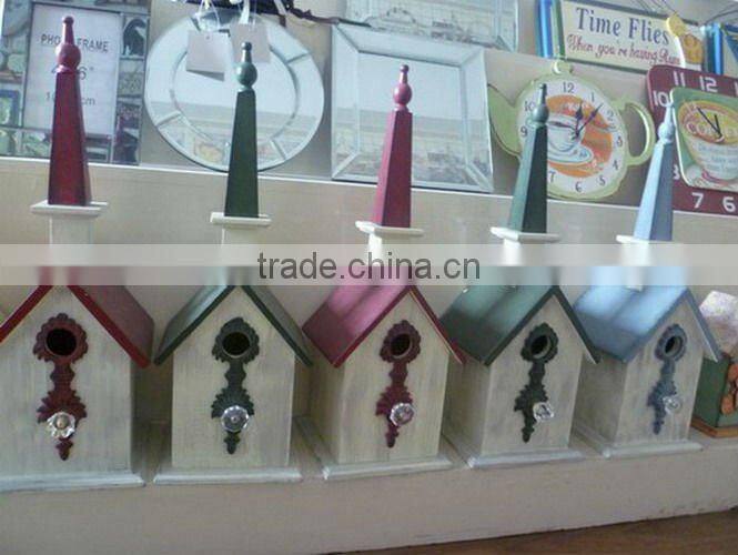 Good Sale 8-5/8''H Wooden Birdhouse with Dog Footprint Design