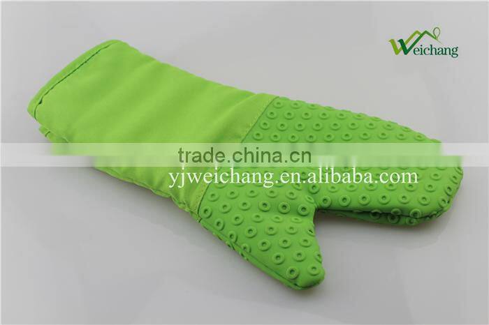 WCJB2739 Oven mitt Silicone Pot Holders, Heat Resistant Cooking & Barbecue Grill Gloves & Oven Mitts