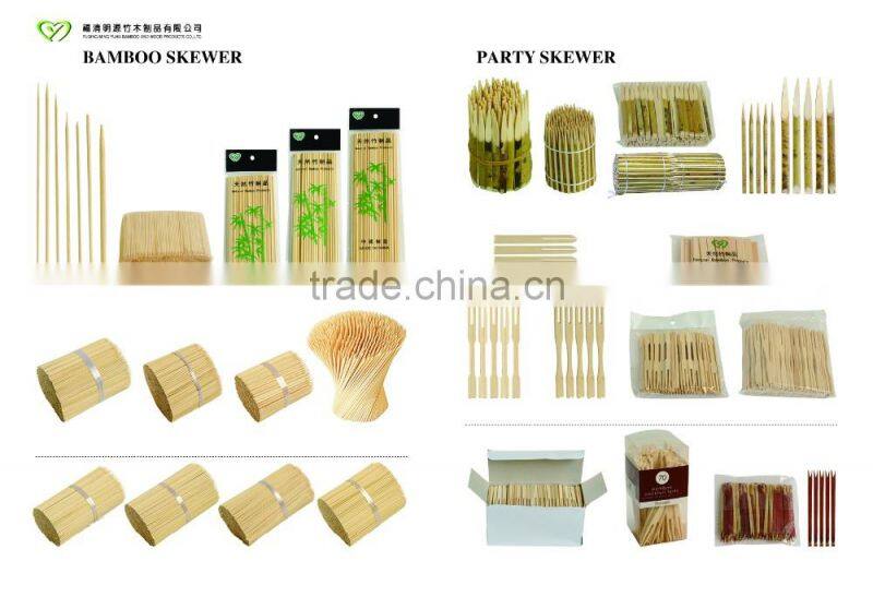 Hot Sale Natural Barbeque Bamboo Bbq Meat Skewer Grill