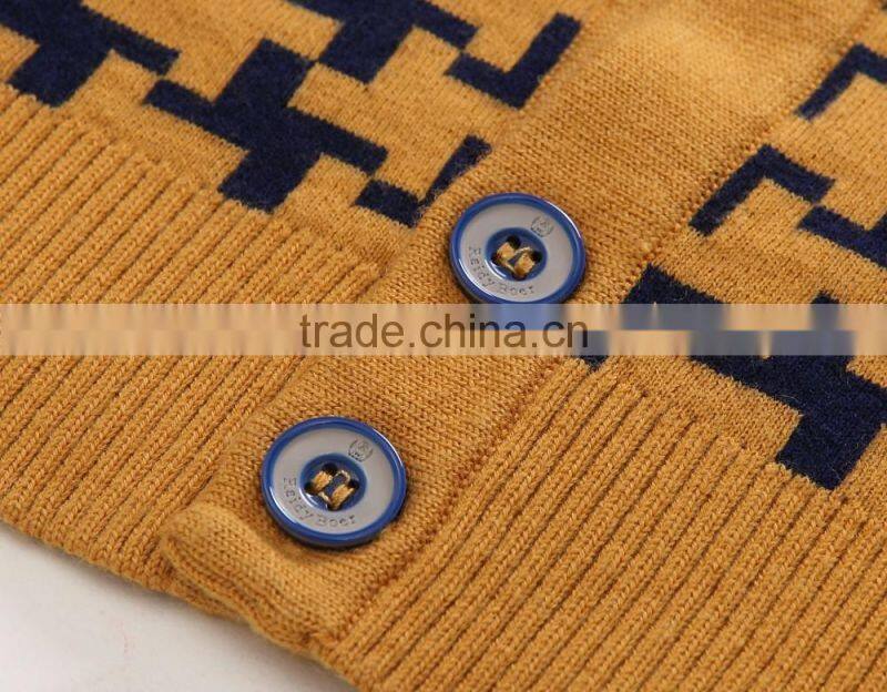 Men's classic autumn winter fine wool high quality cardigan