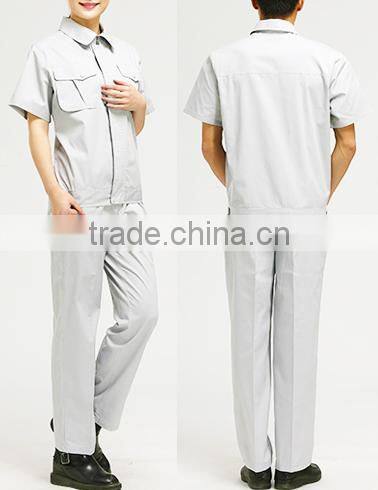 2016 OEM wholesale unisexs garage overall uniform short sleeve workwear
