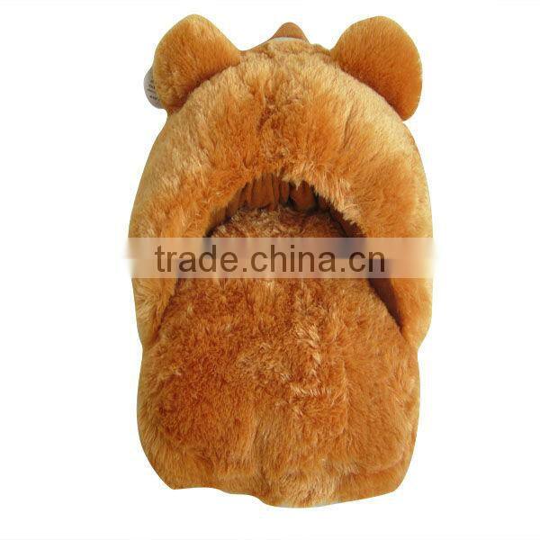 Best quality stuffed warm bear slippers for women