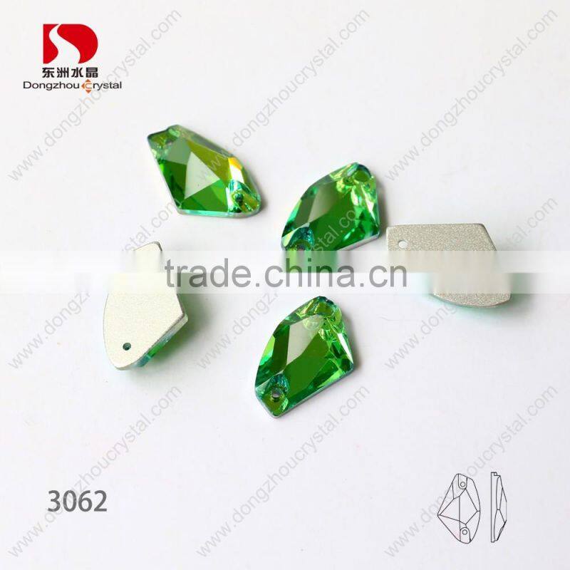 Most novel axe shape sew on flat back k5 crystals rhinestones beads