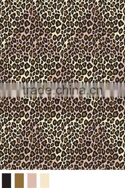 Leopard design stamped raschel blanket/mink blanket/piping blanket