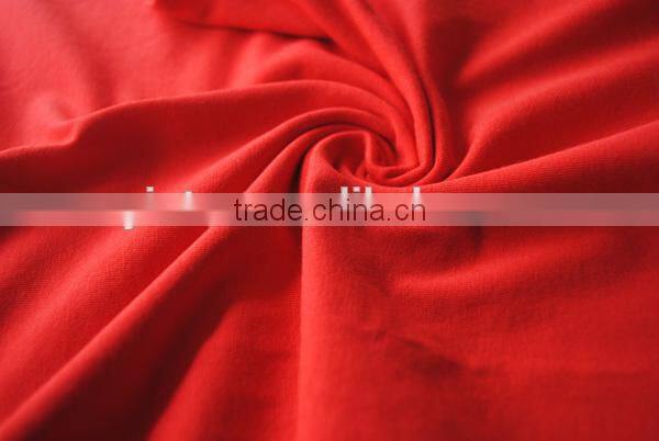2015 knitted 97% cotton 3%spandex fabric for garment