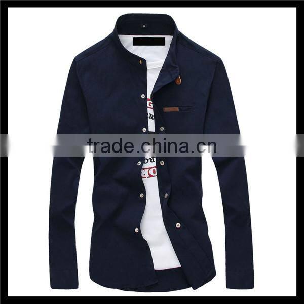 china wholesale market new design fancy polyester jeans shirt