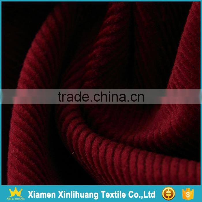 Nice Price 98% Cotton 2% Spandex 28 Wale Stretch Corduroy Fabric for Pants