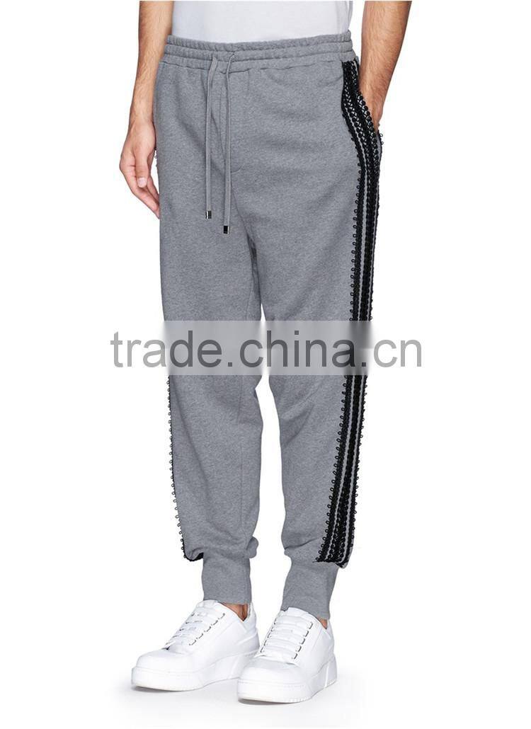 Men casual sport sweat pants cotton pencil pants jogging trousers