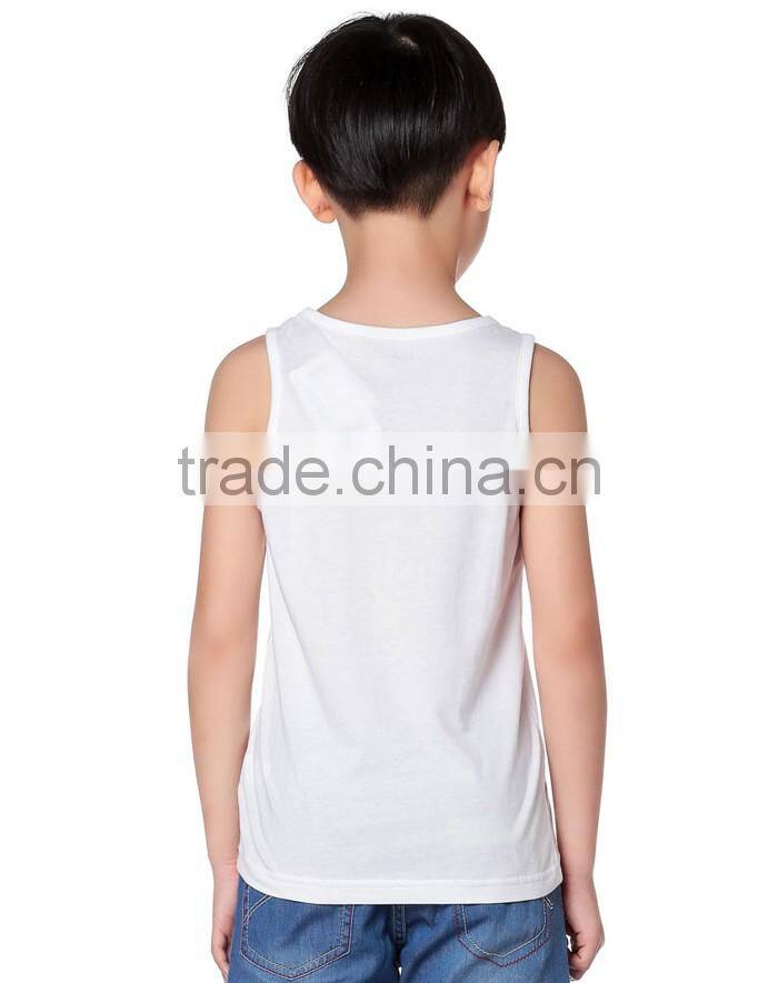 Trend fancy printed white kids vest