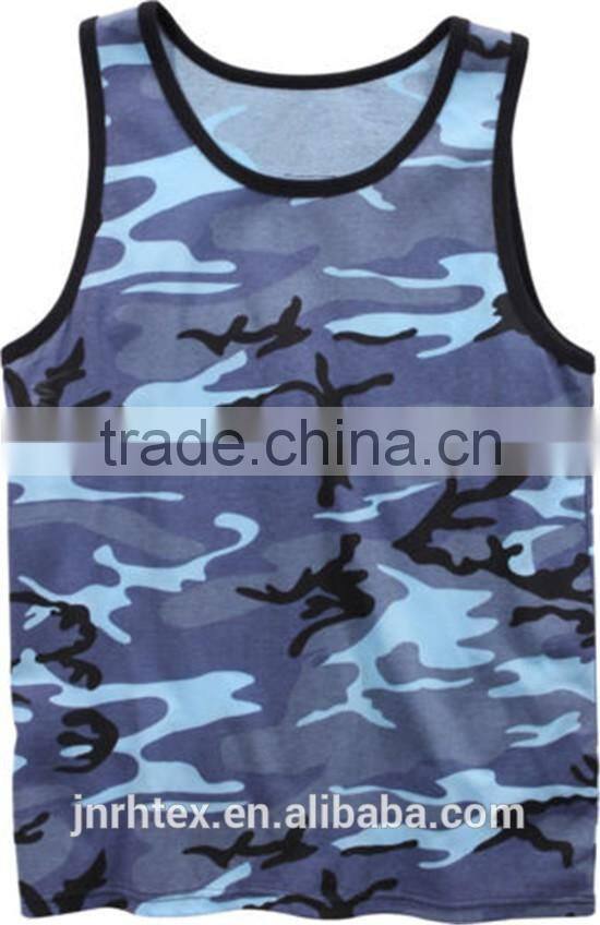 Custom Cotton Blend Wholesale Camo Tank Top