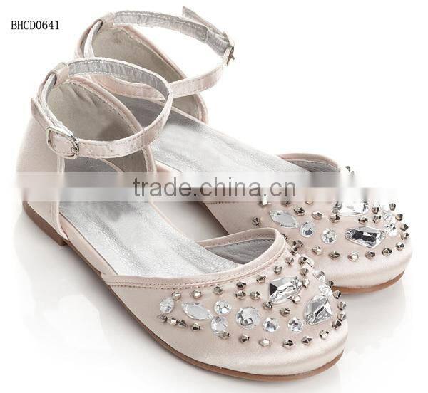 Shenzhen Manufacturer popular designer little girls nude beach sandal