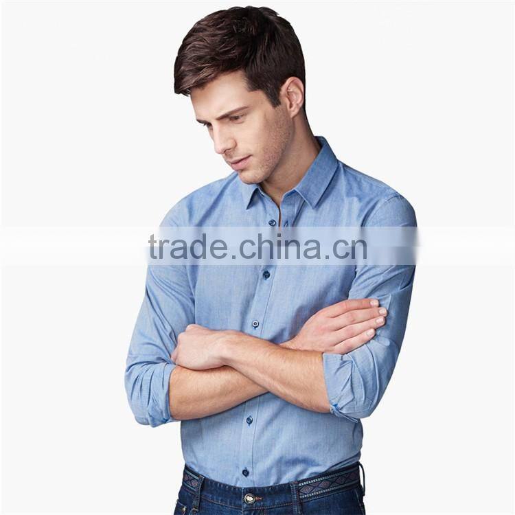 China Pink, Blue and White Dress Shirt Latest Casual Shirts Designs for Men