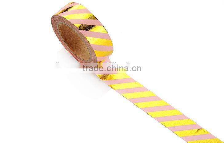 1.5cm *10 M striped foil planner washi tape