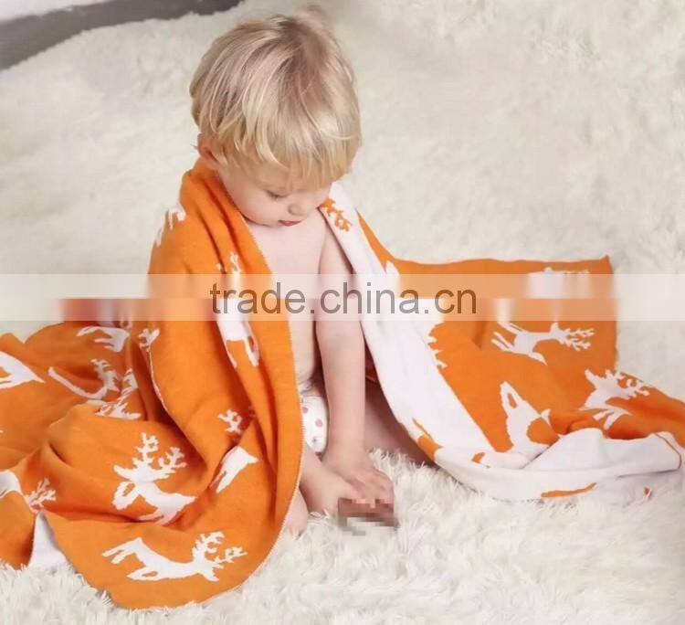 Worldwide hot sell knit baby wool blanket