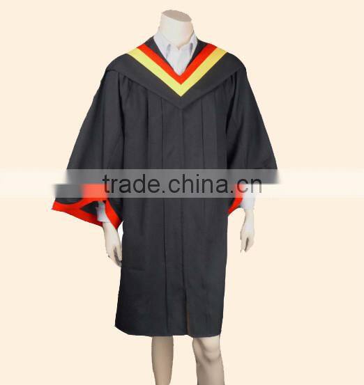 Customized shiny graduation gown from Shanghai Shoujia
