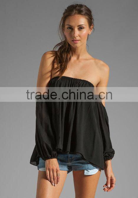 off shoulder ruffle top