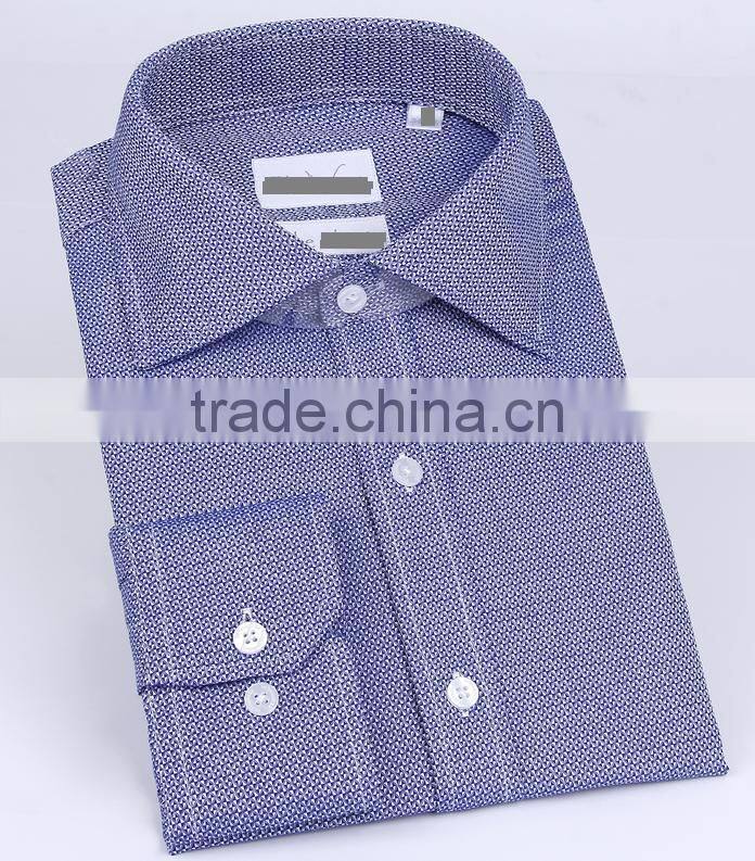 2017 lastest style men office long sleeves shirts solid color